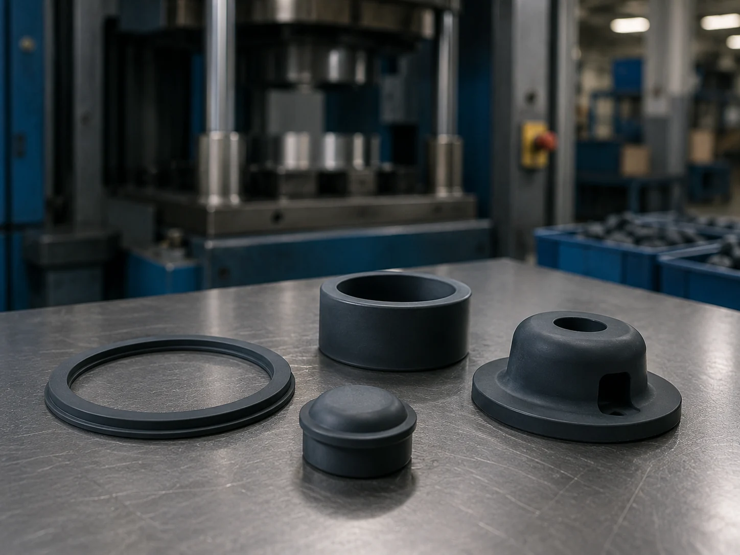 HTV silicone compression moulding process